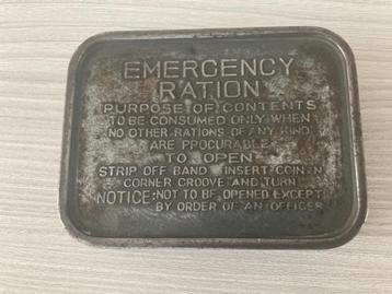 Boite de ration anglaise ww2 disponible aux enchères