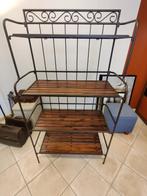 Étagère pliable en bois et fer (155H x 35P x 85L), Maison & Meubles, Armoires | Bibliothèques, 25 à 50 cm, Comme neuf, 50 à 100 cm