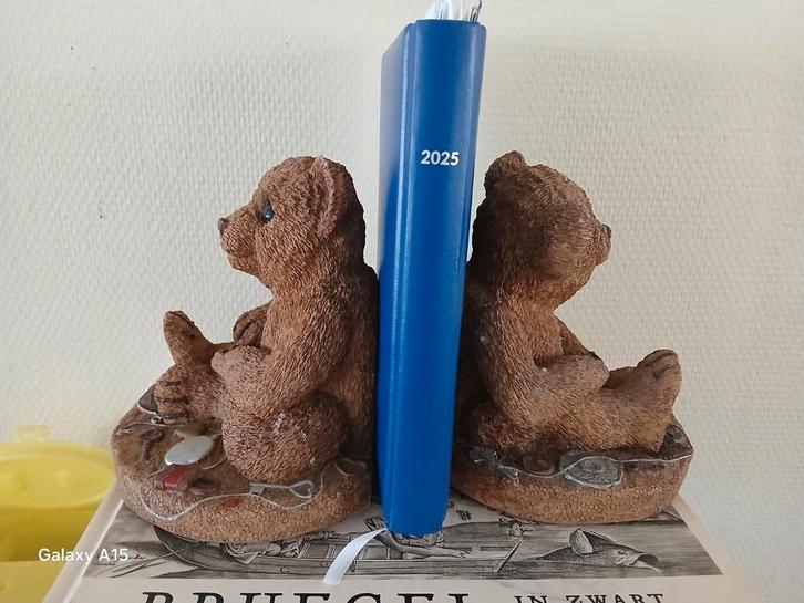Boekensteun beertjes 20 cm, Verzamelen, Beren en Cherished Teddies, Zo goed als nieuw, Ophalen of Verzenden