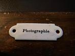 Ancienne plaque émaillée Photographie, Enlèvement