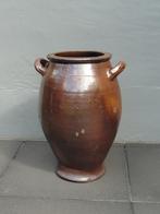 Oude stenen bewaarpotpot (Test) aardewerk.  Vintage., Ophalen