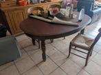 Antiek rond houten tafel (uitschuifbaar), Huis en Inrichting, Ophalen, Zo goed als nieuw, Rond
