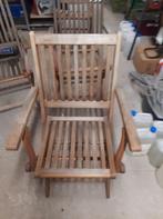 4 chaises de jardin en teck, Jardin & Terrasse, Chaises de jardin, Enlèvement, Utilisé, Bois de teck, Pliant