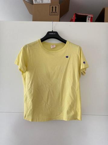 Champion shirt smal, Kleding | Dames, Geel, Ophalen of Verzenden, Zo goed als nieuw, Korte mouw