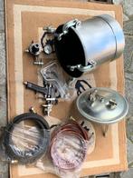 Drukvat + spuitpistool + slangen + manometer + …, Doe-het-zelf en Bouw, Compressors, Ophalen, 6 tot 10 bar, Nieuw, 200 tot 400 liter/min