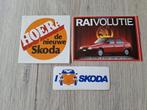 lot vintage stickers auto merk Skoda, Verzamelen, Ophalen of Verzenden, Zo goed als nieuw, Auto of Motor