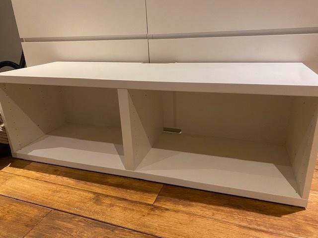 Meuble TV Besta Ikea blanc, Maison & Meubles, Armoires | Mobilier de télévision, Comme neuf, Enlèvement