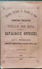 1880+Catalogue officiel+Spa+ville de Spa+expo Bruxelles, Livres, 19e siècle, COLLECTIF, Utilisé, Enlèvement ou Envoi