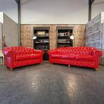 Chesterfield Melbourne Set 2 + 3 zits - Rood // NIEUW!, Ophalen