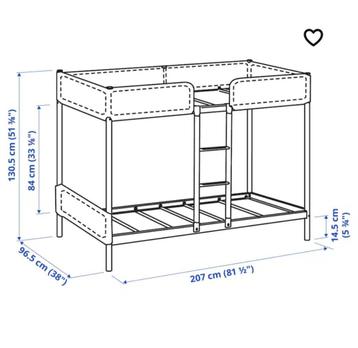 Un lit superposé (IKEA), Enlèvement, Comme neuf, Lits superposés