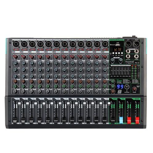 PA12 Professionele 12-kanaals audiomixer voor computeropname, Muziek en Instrumenten, Mengpanelen, Zo goed als nieuw, 10 tot 20 kanalen