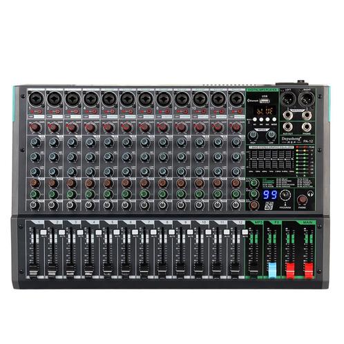 PA12 Professionele 12-kanaals audiomixer voor computeropname, Musique & Instruments, Tables de mixage, Comme neuf, 10 à 20 canaux