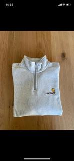 Carhartt - grijze sweater met korte rits - XS, Ophalen of Verzenden, Zo goed als nieuw, Maat 46 (S) of kleiner, Grijs