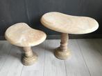 Set Vintage Marmeren Bijzettafels Jr. 60, Ophalen, Minder dan 55 cm, Vintage, Zo goed als nieuw