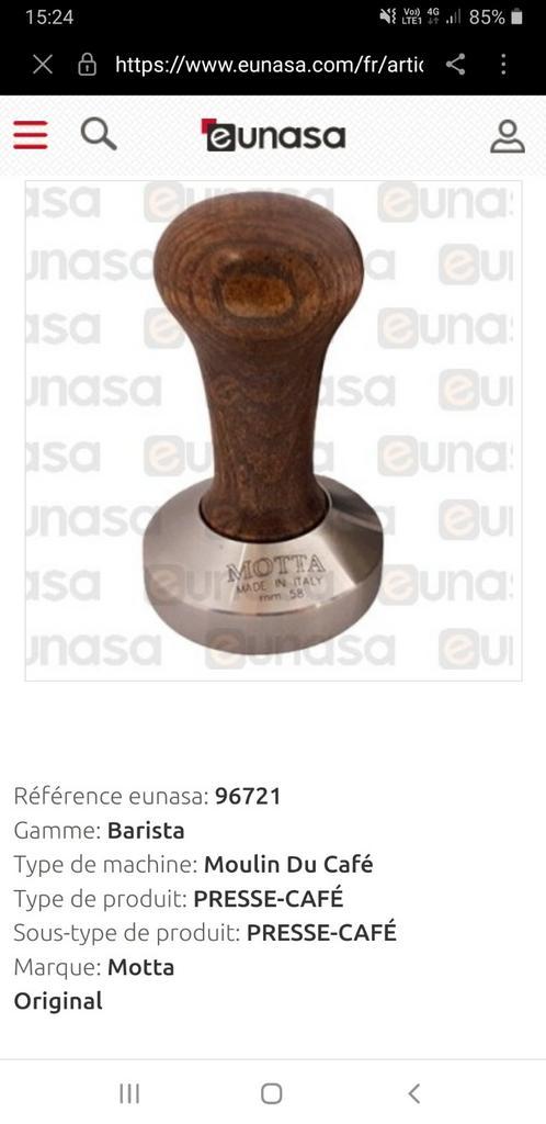 TAMPER-TASSEUR-PRESSE à café, Elektronische apparatuur, Koffiemachine-accessoires, Zo goed als nieuw, Ophalen