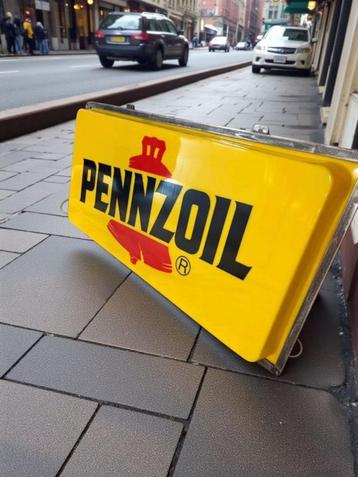 Grote enkelzijdige Pennzoil lichtreclame, lichtbak️⛽️ beschikbaar voor biedingen