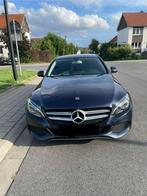 Mercedes C200D-klasse, Achterwielaandrijving, 4 cilinders, Blauw, Leder en Stof