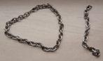 Roestvrije stalen halsketting + armband, Enlèvement, Utilisé, Argent, Autres matériaux