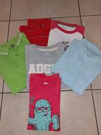 6 T-shirts maat 110-116, Ophalen of Verzenden, Gebruikt, Maat 110