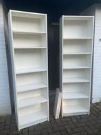Twee witte Billy boekenkasten 60cm, Comme neuf, Enlèvement