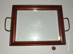 VINTAGE prachtig glazen dienblad, Antiek en Kunst, Ophalen