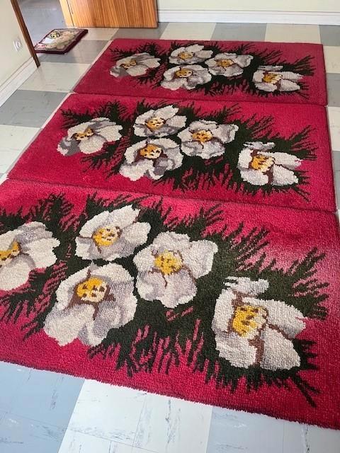 TAPIS SMYRNA, Maison & Meubles, Ameublement | Tapis & Moquettes, Comme neuf, Rectangulaire, Rouge, Enlèvement