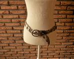 5 - ceinture brune et argentée - esprit -, Vêtements | Femmes, Ceintures, 90 à 100 cm, Comme neuf, Brun, 3 à 5 cm