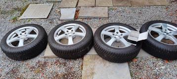 winter banden 225x55 R17 op aluminium velg  beschikbaar voor biedingen