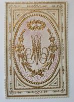 antiek santje gebedsplaatje kant gekarteld met goud, Verzenden