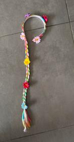 Diadeem met lange vlecht en bloemetjes, Ophalen, Zo goed als nieuw