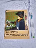 A vendre Plaque métallique de bière Becks – modèle lourd, Ophalen of Verzenden, Zo goed als nieuw, Reclamebord