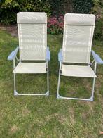 Plooibare tuinstoelen, Tuin en Terras, Ophalen, Zo goed als nieuw, Aluminium, Verstelbaar