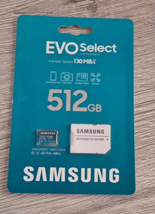 Carte mémoire micro sd samsung neuf 512 Gb, TV, Hi-fi & Vidéo, Photo | Cartes mémoire, Comme neuf, MicroSDXC, 512 GB, Enlèvement ou Envoi