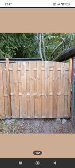 tuinscherm gebogen, Tuin en Terras, Schuttingen, Ophalen of Verzenden, Zo goed als nieuw, Hout