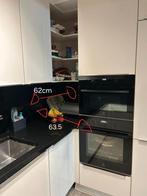 Complete keuken met natuursteen werkblad en toestellen, Huis en Inrichting, Ophalen, Zo goed als nieuw, Wit, Hoekkeuken