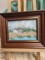 Klein schilderijtje op plaat (25cm op 20cm), Antiek en Kunst, Ophalen