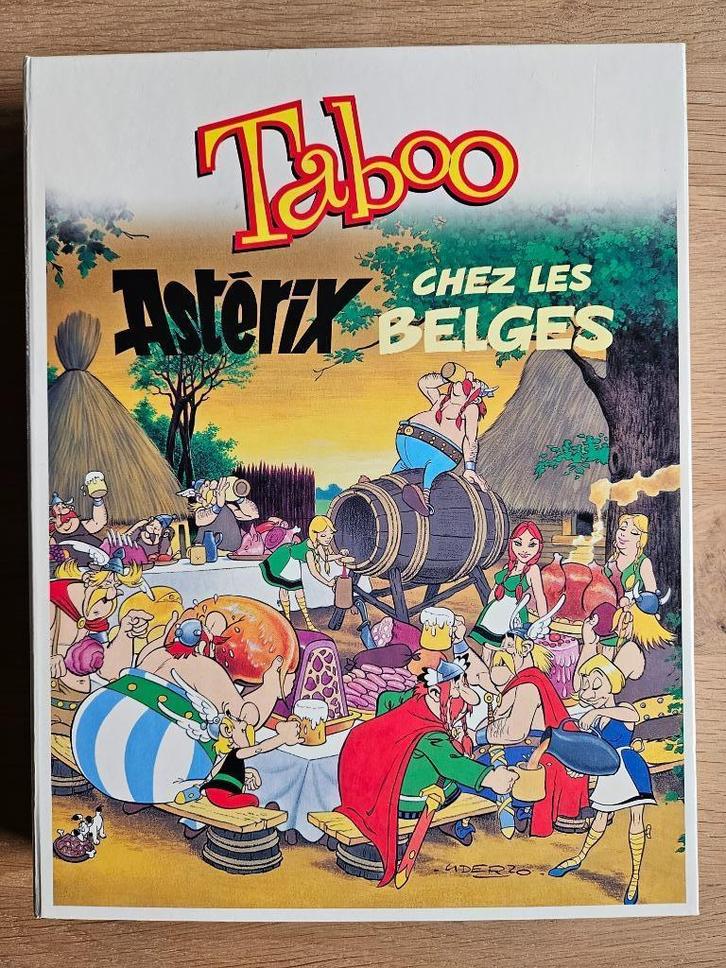 Jeu de société - Taboo 'Astérix chez les Belges', Hobby en Vrije tijd, Gezelschapsspellen | Bordspellen, Zo goed als nieuw, Vijf spelers of meer