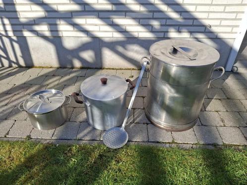 kookpotten, Huis en Inrichting, Keuken | Potten en Pannen, Gebruikt, Overige typen, Inox, Ophalen