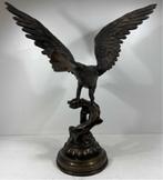 grand aigle en bronze de jules moigniez, Antiek en Kunst, Ophalen, Brons
