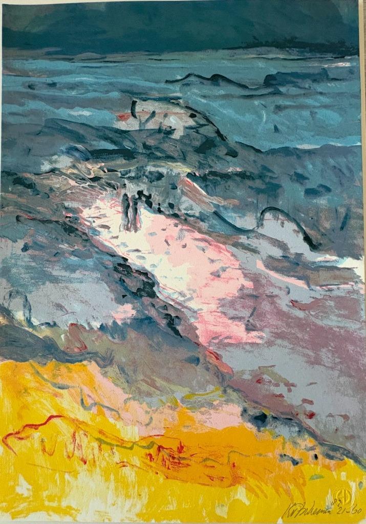 Kees Van Bohemen - zeefdruk, Antiquités & Art, Art | Lithographies & Sérigraphies, Enlèvement ou Envoi