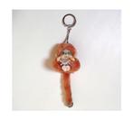 Porte-clés peluche mini Kiki Monchhichi à grelot vintage, Utilisé, Enlèvement ou Envoi