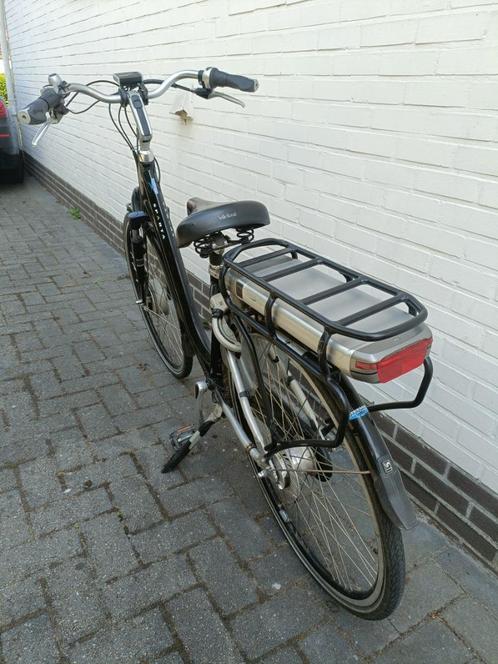 Electrische damesfiets Sparta C3 emotion. zwarte fiets met o, Fietsen en Brommers, Elektrische fietsen, Gebruikt, Sparta, 30 tot 50 km per accu