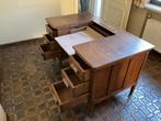 houten dactylo-bureau, Ophalen