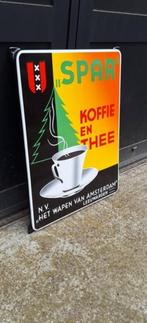 Tof nieuw emaille reclamebord van Spar Koffie en Thee N.V.️☕, Ophalen of Verzenden, Nieuw, Reclamebord
