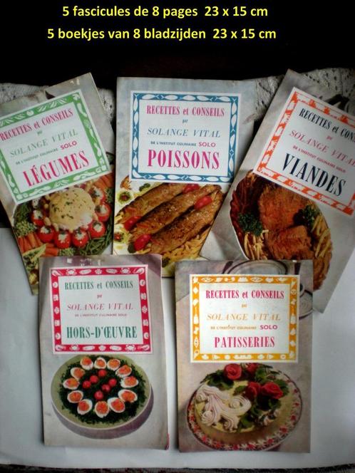 Recepten en kooktips (Solo) 5 bundels, Boeken, Kookboeken, Gelezen, Voorgerechten en Soepen, Hoofdgerechten, Taart, Gebak en Desserts