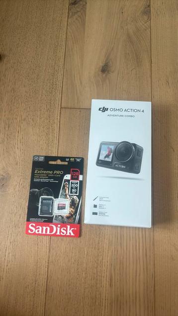 Dji Osmo Action 4 Adventure combo + Sandisk, Audio, Tv en Foto, Actiecamera's, Ophalen, Nieuw