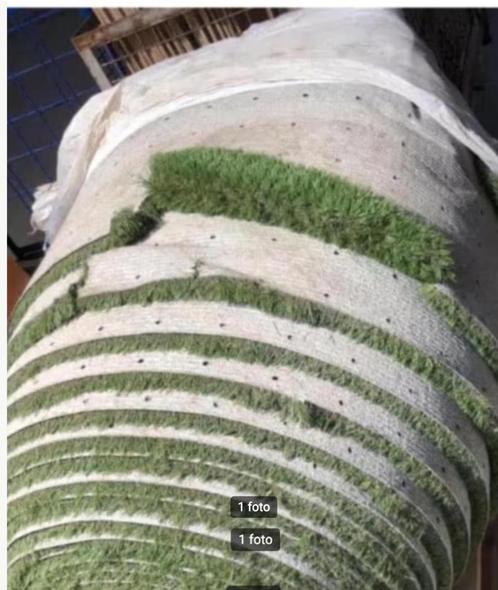 SHOWROOMMODEL rol 40m2 kunstgras witte onderdoek 40mm, Tuin en Terras, Gras en Kunstgras, Gebruikt, Gras, Ophalen