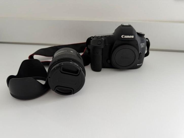 Canon EOS 5D Mark III + Objectif 35mm Sigma, Audio, Tv en Foto, Fotocamera's Analoog, Gebruikt, Spiegelreflex, Canon, Ophalen of Verzenden