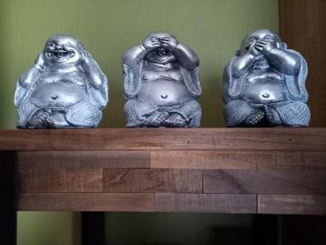 3 Boeddhabeeldjes : horen zien en zwijgen beschikbaar voor biedingen