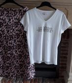 Bel&Bo - rok - zwart print - maat 36 + tshirt wit maat XL, Verzenden, Zwart, Bel & Bo, Zo goed als nieuw